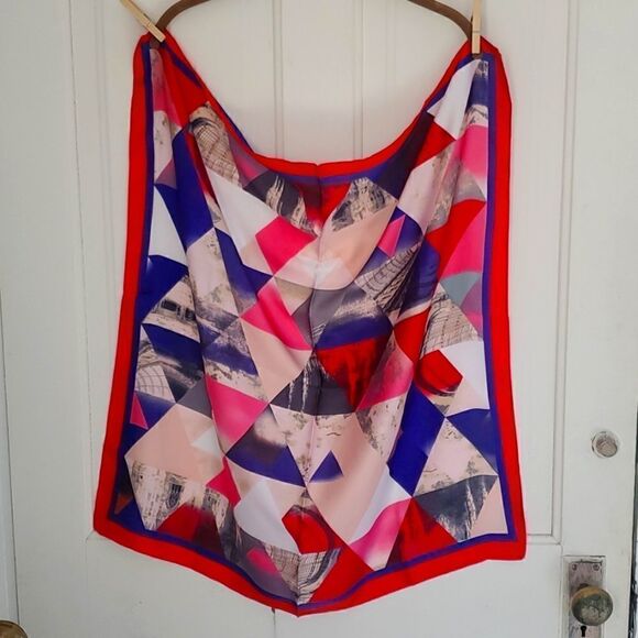 Geometric Scarf Headwrap Headband Kerchief - Picture 1 of 4